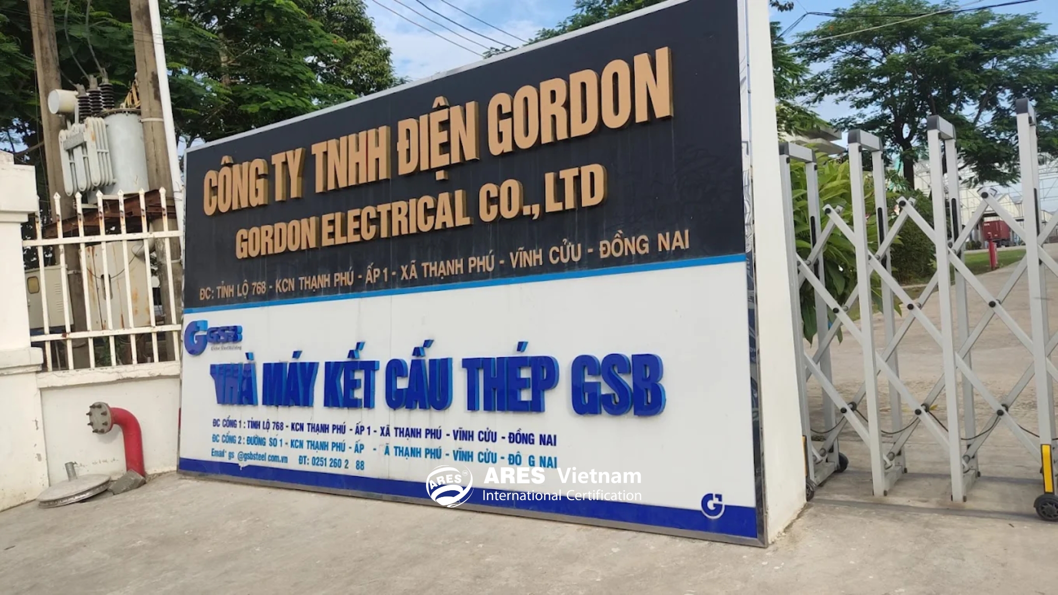 Nhà máy Công Ty Điện GORDON - Khu công nghiệp Thạnh Phú.