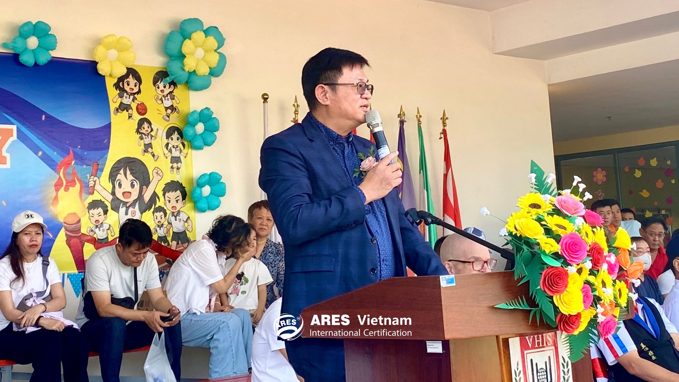 Chủ Tịch ARES Vietnam - PhD. Andy Chang phát biểu tại sự kiện 