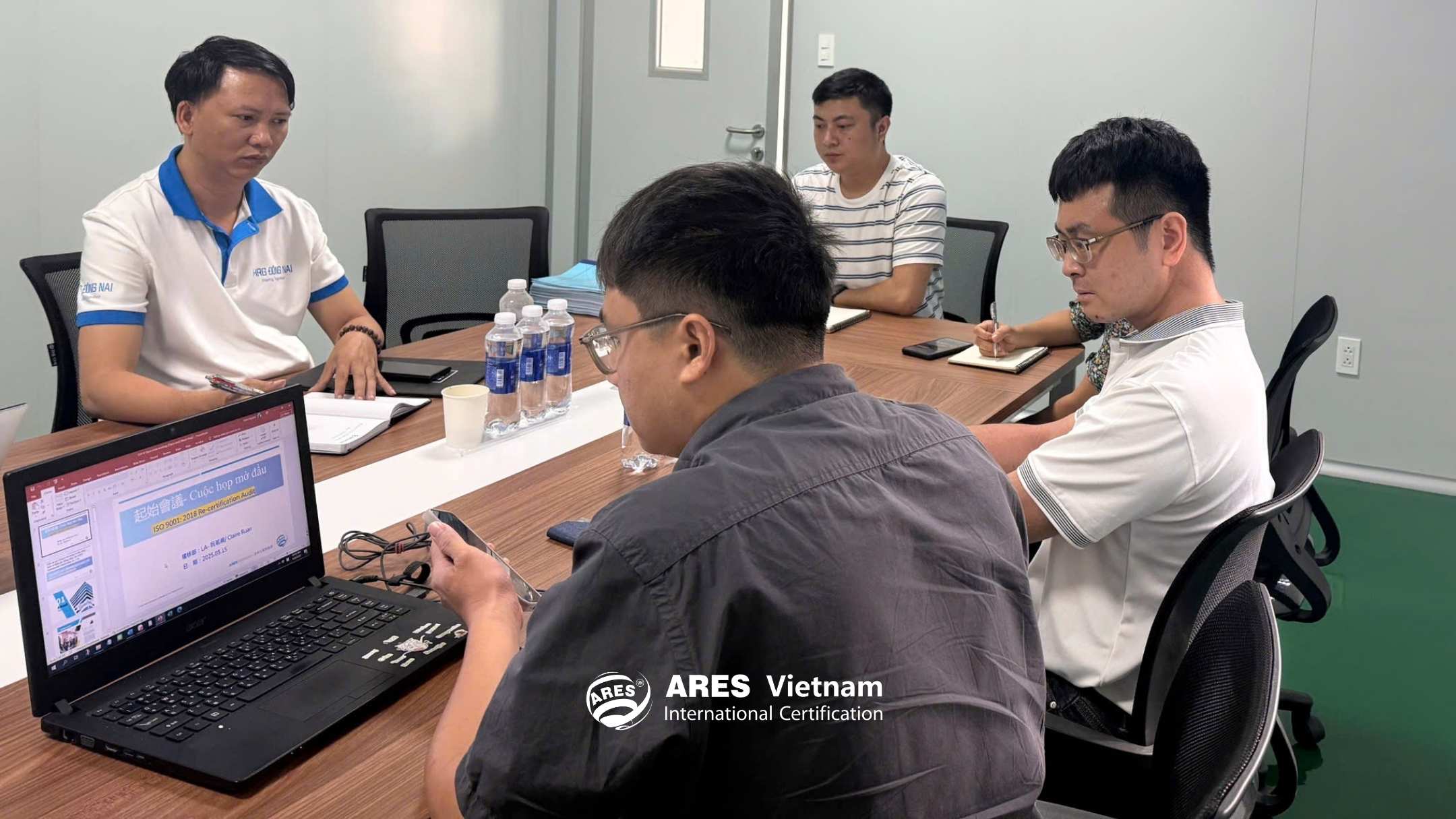 越南亚瑞仕专家团队于 YMX VIETNAM ELECTRONIC TECHNOLOGY COMPANY LIMITED 开展 ISO 9001 与 ISO 14001 评估工作