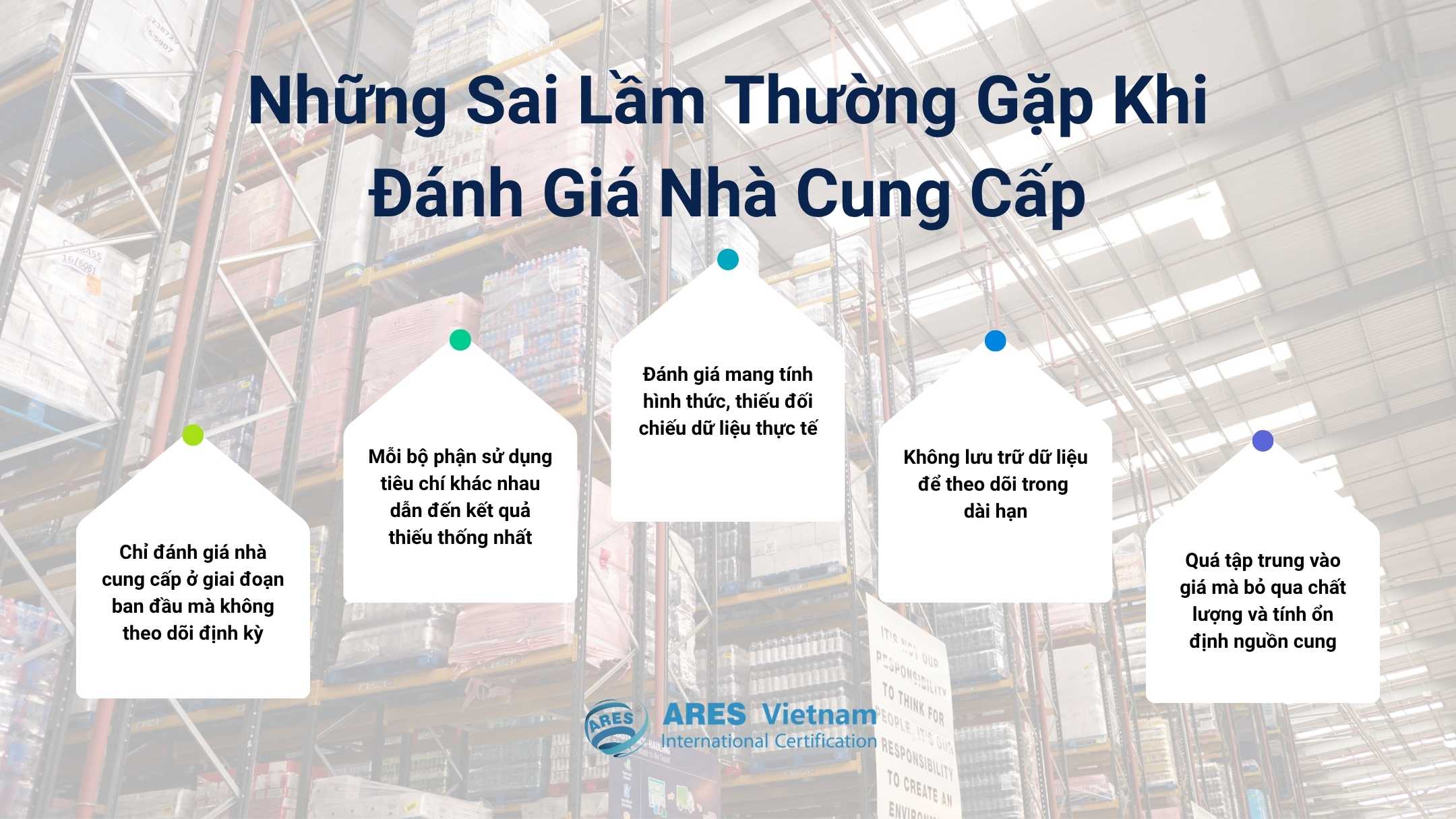 Những sai lầm thường gặp khi đánh giá nhà cung cấp